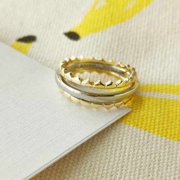 Kendra Scott Jewelry - Kendra Scott Quinn Triple Band Ring #7 - Mixed Metal